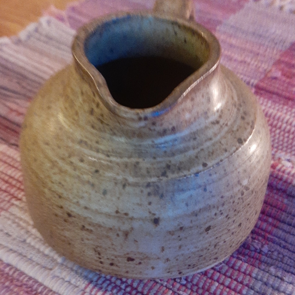 Rustic Brown Ceramic Pitcher - Picture 8 of 8